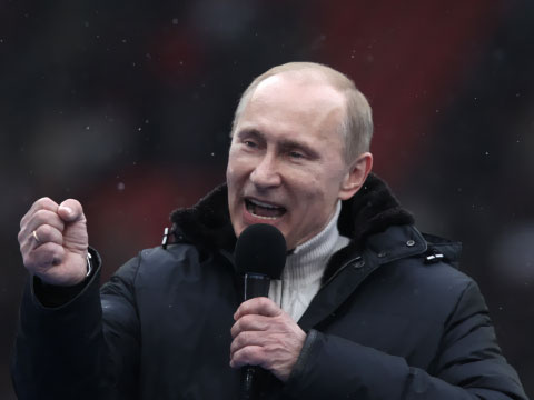 Путин призвал россиян "не бегать налево"