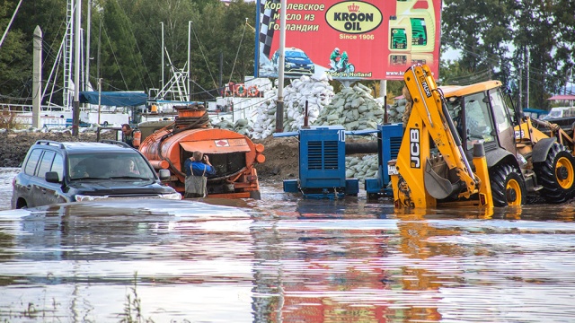 Вода будет заливать Комсомольск-на-Амуре до середины сентября