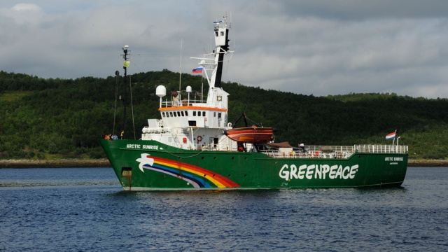 Экологи ледокола Greenpeace заявили о вооруженном штурме корабля