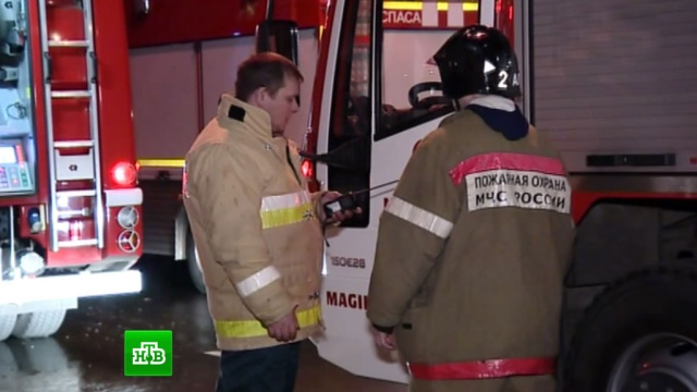 Пожарные выехали к Суворовскому училищу в Москве