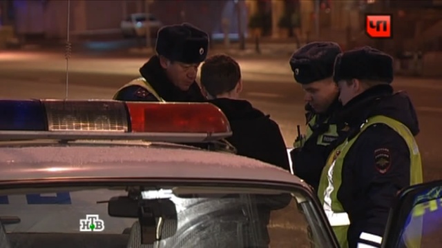 Бесправный водитель задержан в Москве после полицейской погони 