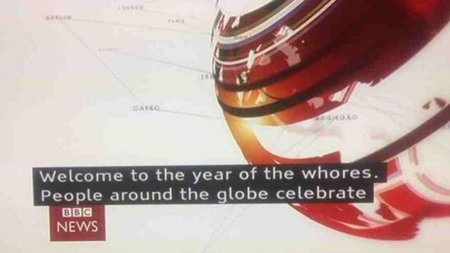 Журналисты BBC поздравили зрителей с наступлением 