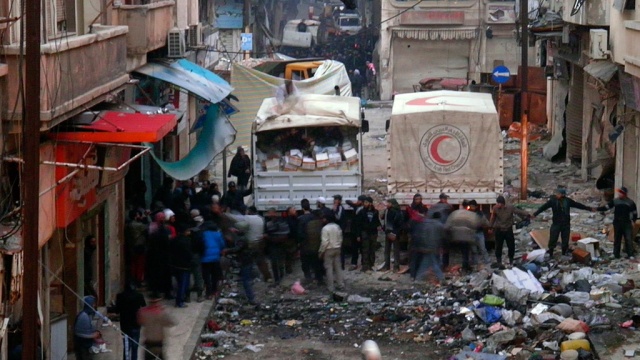 В сирийском Хомсе во время 