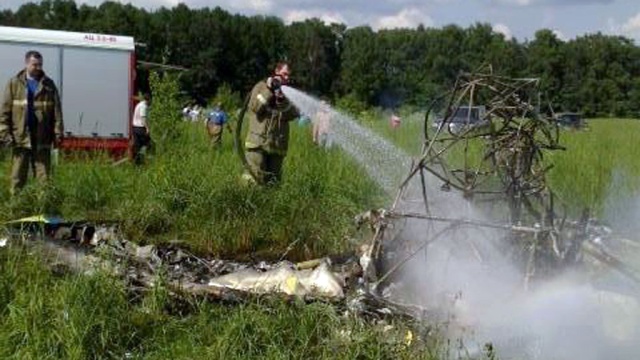 В Сергиево-Посадском районе Подмосковья разбился самолет