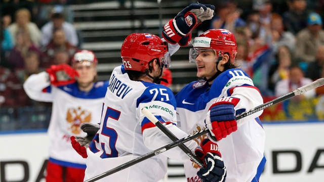 Российские хоккеисты разгромили на ЧМ Казахстан