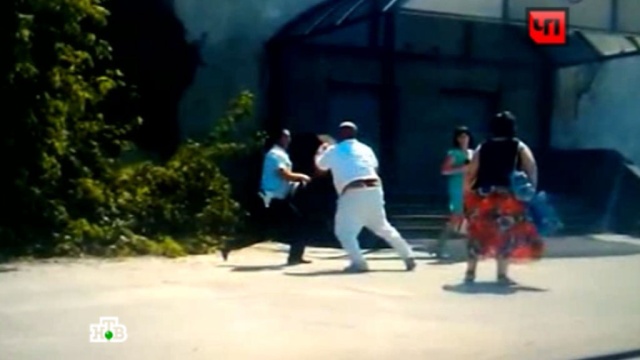 Титаническая битва пьяного водителя с полицейскими попала на видео