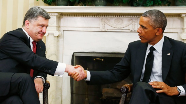 Обама и Порошенко поговорили о дружбе и России