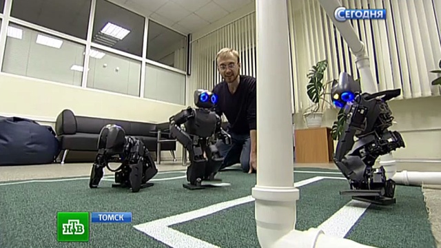 Томские студенты создали команду роботов-футболистов