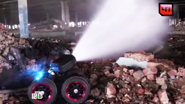 Робот-пожарный заступил на боевое дежурство в Чите