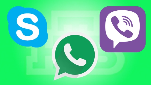      Skype, WhatsApp  Viber